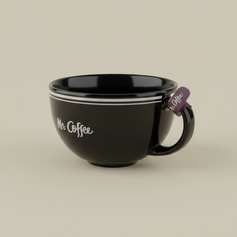 Mr. Coffee Downtown Diner 22oz Solid Color Porcelain Latte Cup - Open Stock w/ U-Label