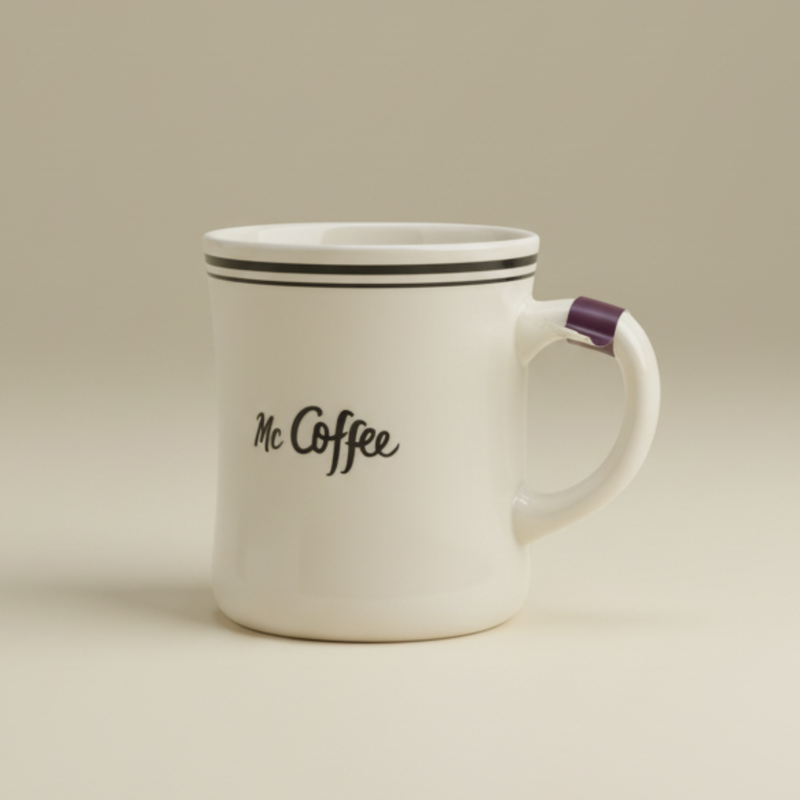 Mr. Coffee Downtown Diner 15oz Solid Color Porcelain Mug - Open Stock w/ U-Label