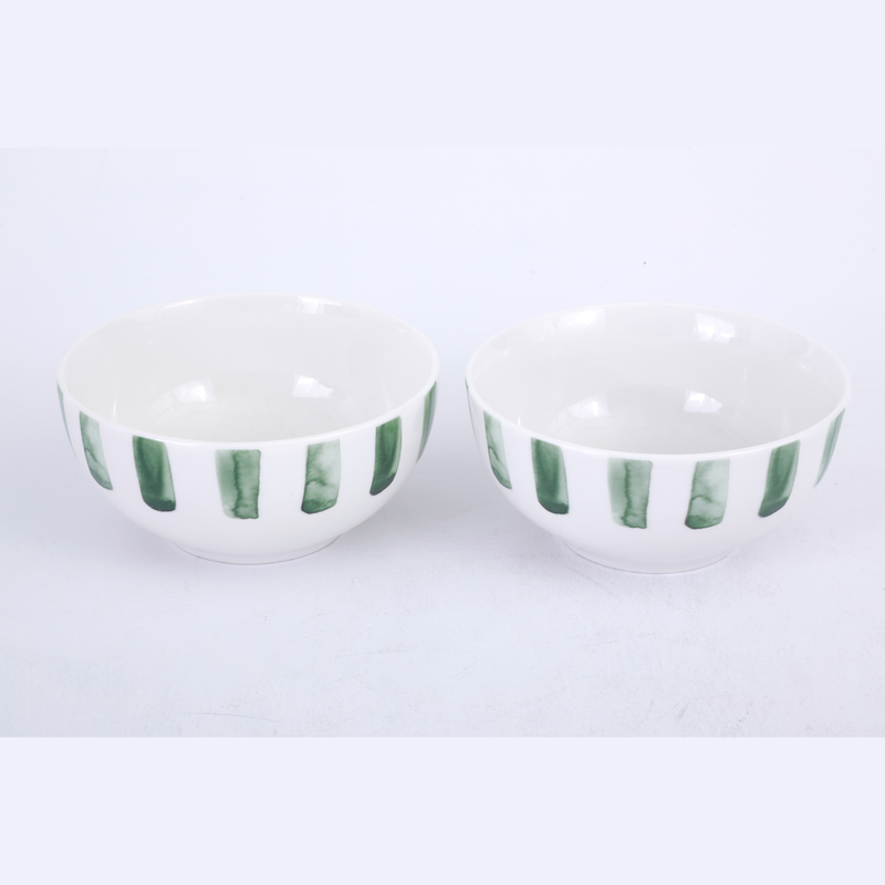 Gibson Home Pacific Waves 2pc 6" Cereal Bowl Set - Decorated - Fine Ceramic - Color Sleeve
