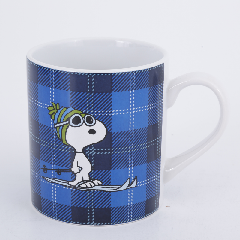 Peanuts Midcentury Cool 19 oz Mug - 4 Assorted Designs - Decorated - Stoneware - Open Stock