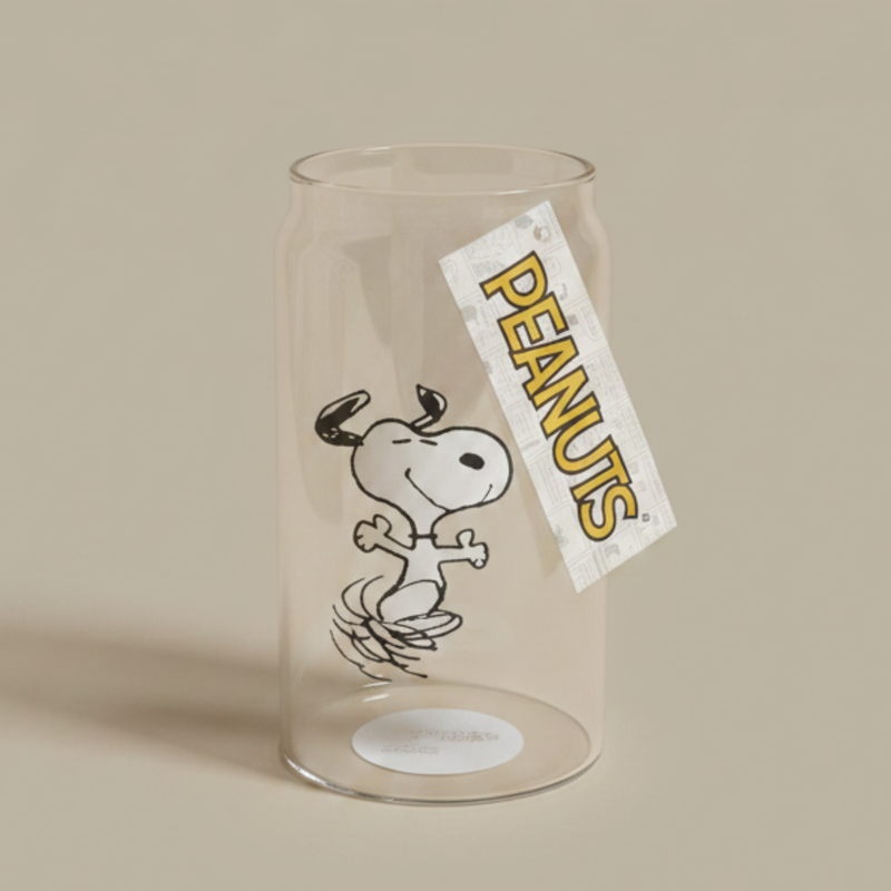 Peanuts Summer Day 16oz Decorated Glass Tumbler - Open Stock w/ UPC Label