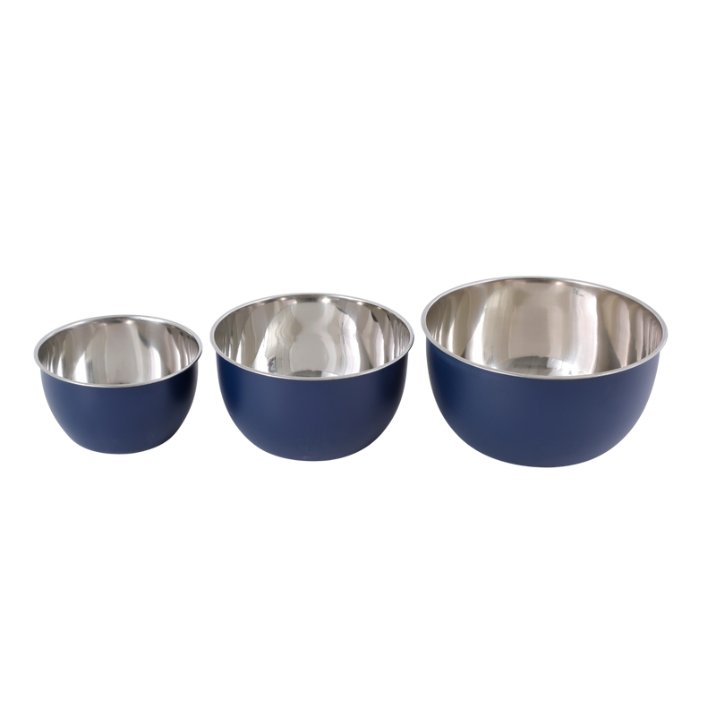 Oster Foxgate 3 pc Stainless Steel Mixing Bowls - Polished  Int -  - O/S CS