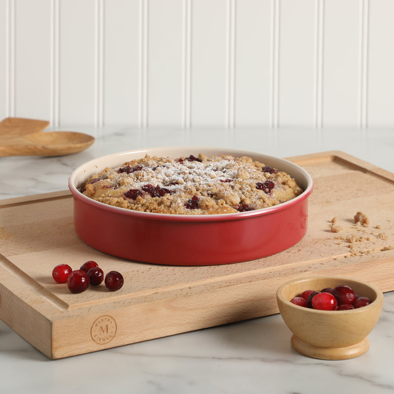 Martha Stewart Gallen  9" Non-Stick Carbon Steel Cake Pan - Color Sleeve (Holiday Packaging)