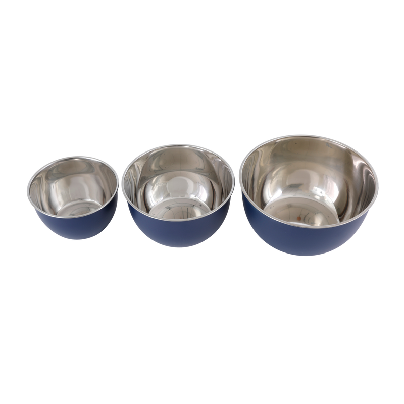 Oster Foxgate 3 pc Stainless Steel Mixing Bowls - Polished  Int -  - O/S CS