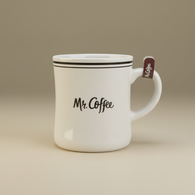 Mr. Coffee Downtown Diner 15oz Solid Color Porcelain Mug - Open Stock w/ U-Label