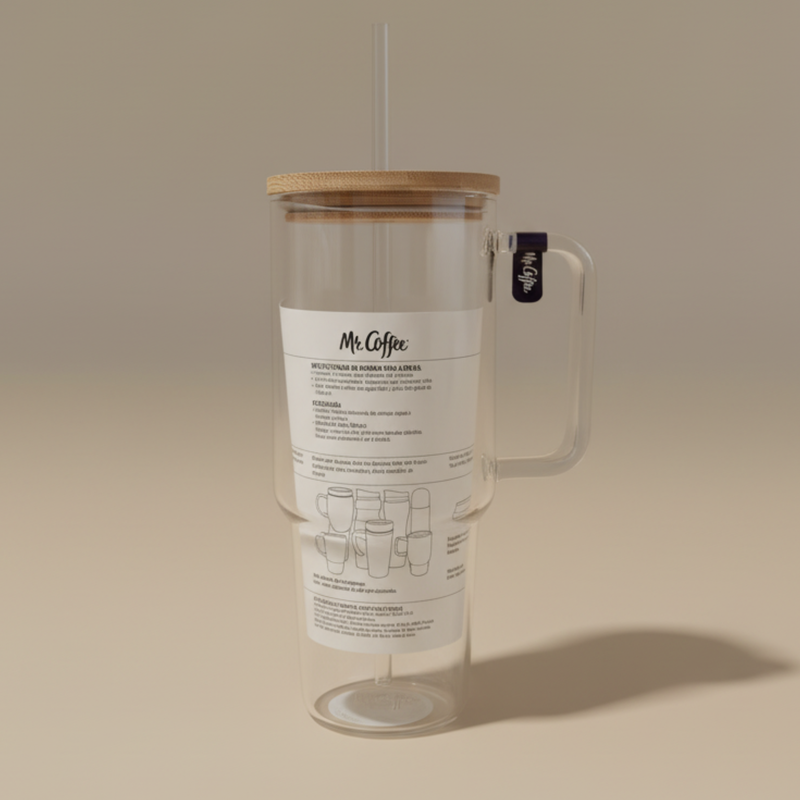 Mr Coffee Crafted Calm 34oz Borosilicate Glass Travel Mug W PP Straw mr-coffee-crafted-calm-34oz-borosilicate-glass-travel-mug-w-pp-straw