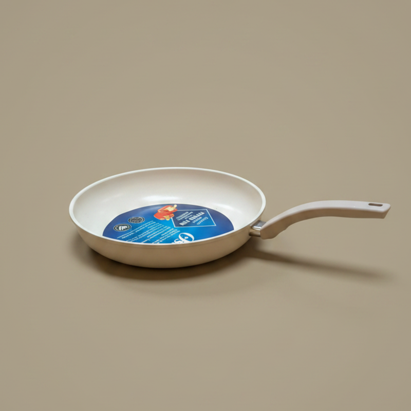 Oster Sutterville Choice 12" Aluminum Frying Pan - Non-Stick Ceramic Interior - Bakelite Handle - Open Stock w/ Color Label