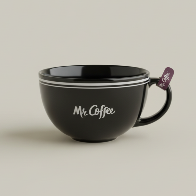 Mr. Coffee Downtown Diner 22oz Solid Color Porcelain Latte Cup - Open Stock w/ U-Label