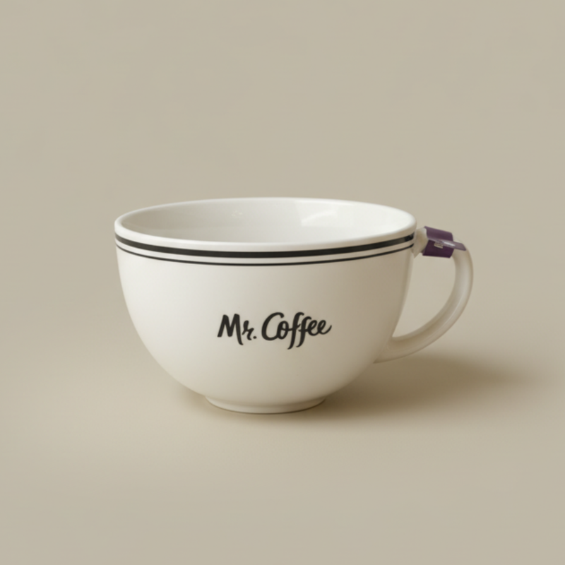 Mr. Coffee Downtown Diner 22oz Solid Color Porcelain Latte Cup - Open Stock w/ U-Label
