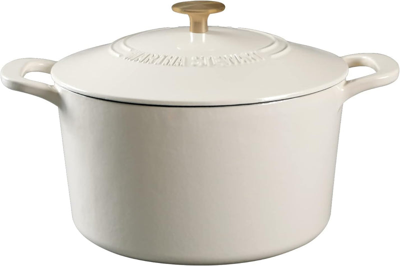 Martha Stewart Gatwick 7qt Enamel Cast Iron Dutch Oven w/ Lid - Classic Blue / Gunmetal Gray / Martha Blue / White / Yellow