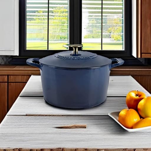 Martha Stewart Gatwick 7qt Enamel Cast Iron Dutch Oven w/ Lid