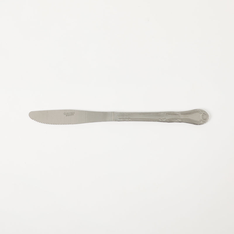 Gibson Home Abbie 2 Pack Dinner Knives Set - Tumble Finish - Stainless Steel - Hang Tag - PDQ