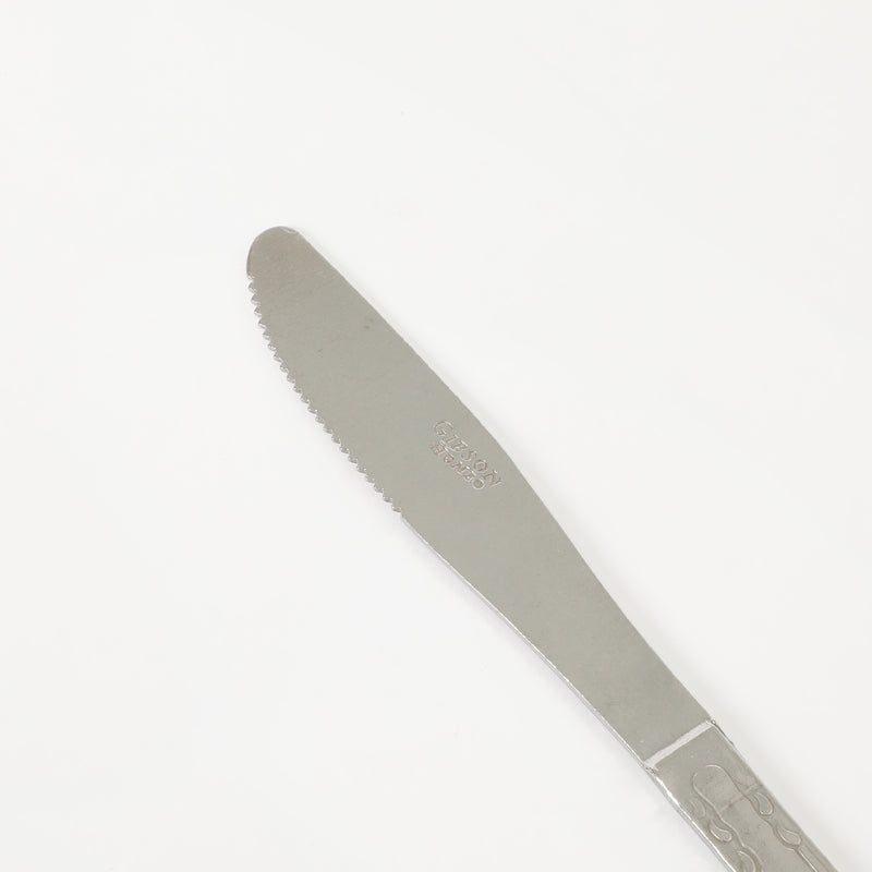 Gibson Home Abbie 2 Pack Dinner Knives Set - Tumble Finish - Stainless Steel - Hang Tag - PDQ