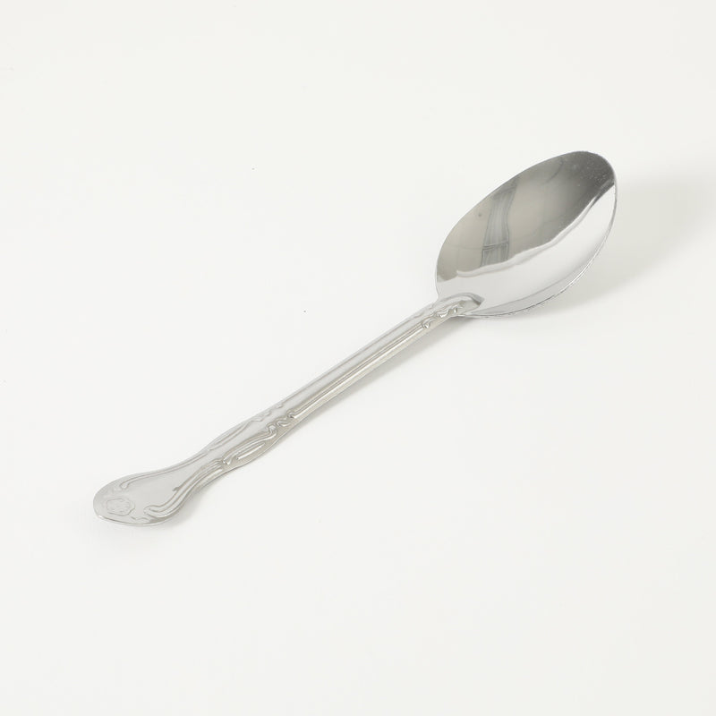 Gibson Home Abbie 4 Pack Dinner Spoon - Tumble Finish - Stainless Steel - Hang Tag - PDQ