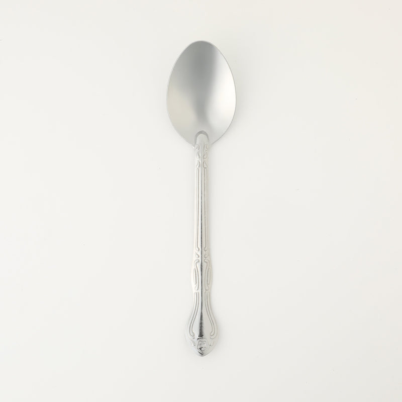 Gibson Home Abbie 4 Pack Dinner Spoon - Tumble Finish - Stainless Steel - Hang Tag - PDQ