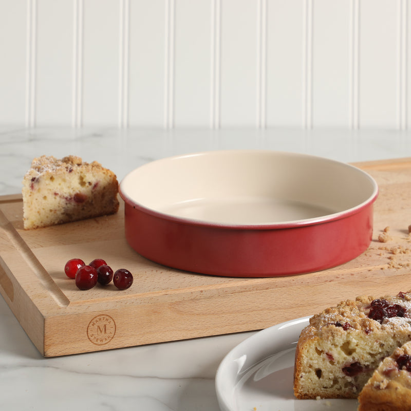 Martha Stewart Gallen  9" Non-Stick Carbon Steel Cake Pan - Color Sleeve (Holiday Packaging)