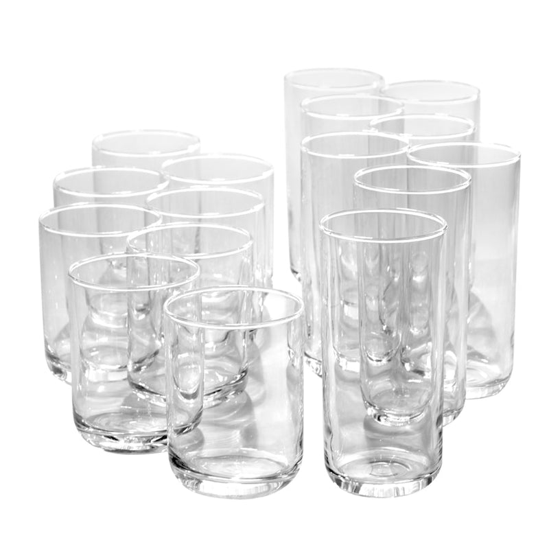 Gibson Home Emory 16pc Tumbler & DOF Set - Clear - Glassware - Gift Box