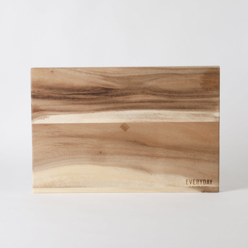 Martha Stewart Everyday Westhaven 18.9" x 12.8" Acacia Wood Cutting Board - Shrink Wrap w/ Color Label