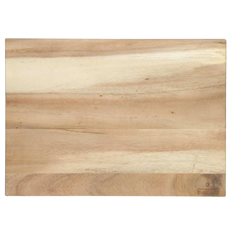 Martha Stewart Everyday Westhaven 18.11" x 12.60" Acacia Wood Cutting Board - Shrink Wrap w/ Color Label