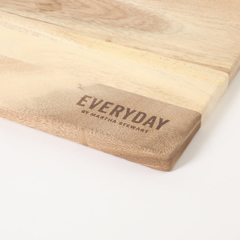 Martha Stewart Everyday Westhaven 14.96" x 11.02" Acacia Wood Cutting Board - Shrink Wrap w/ Color Label