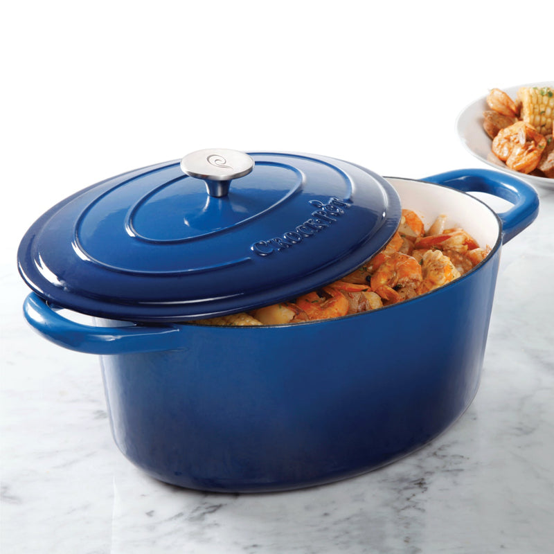 Crock-Pot Artisan 7qt Enamel Cast Iron Dutch Oven w/ Lid - Cast Iron - GBX