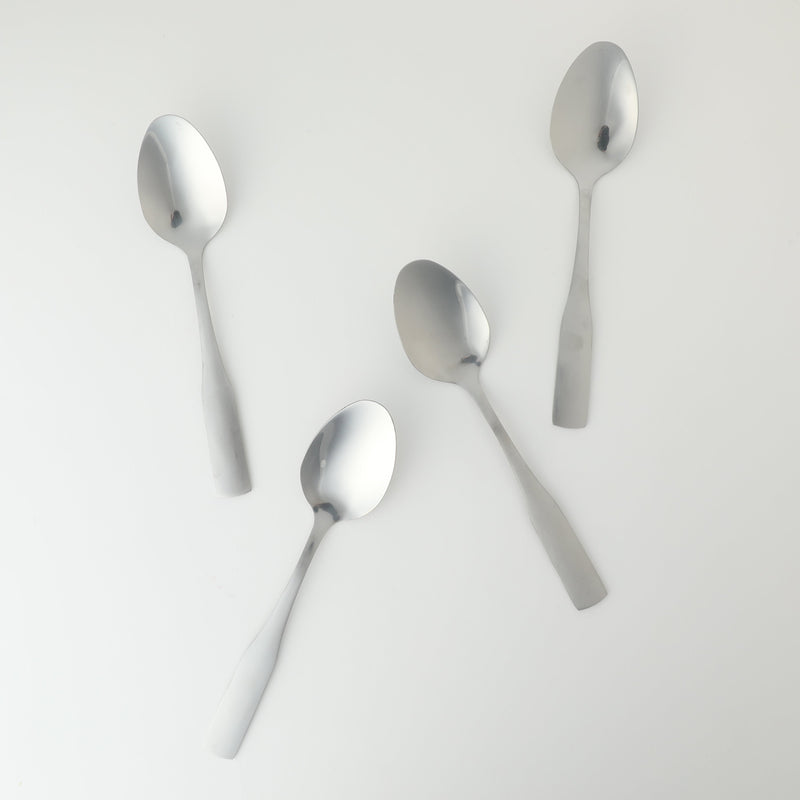 Gibson Home Classic Profile 4 Pack Tea Spoon - Mirror Polished - Stainless Steel - Hang Tag