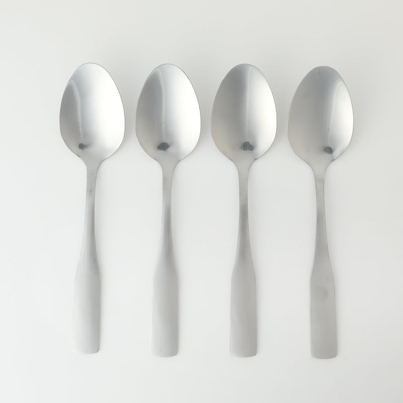 Gibson Home Classic Profile 4 Pack Tea Spoon - Mirror Polished - Stainless Steel - Hang Tag
