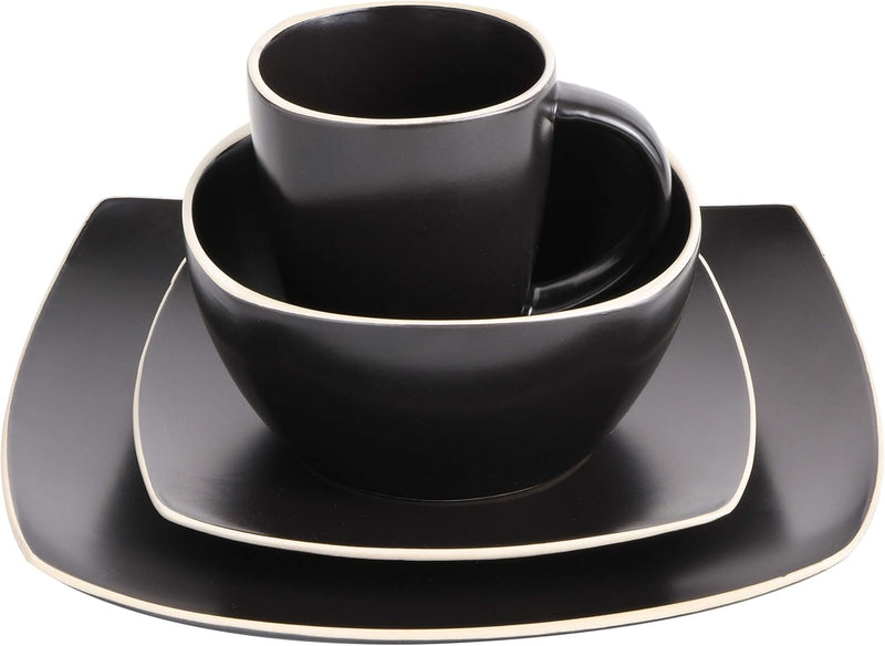 Soho Lounge 16pc Stoneware Dinnerware Set - Remailer