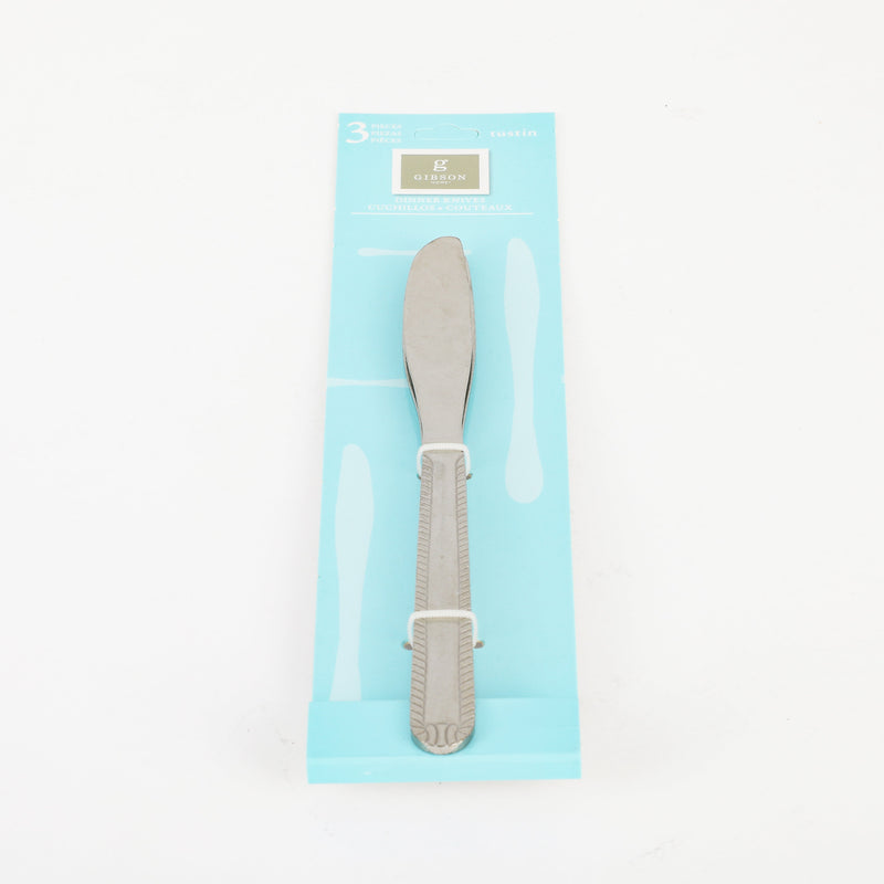 Gibson Home Tustin 3 pc Stainless Steel Dinner Knife - Hang Tag