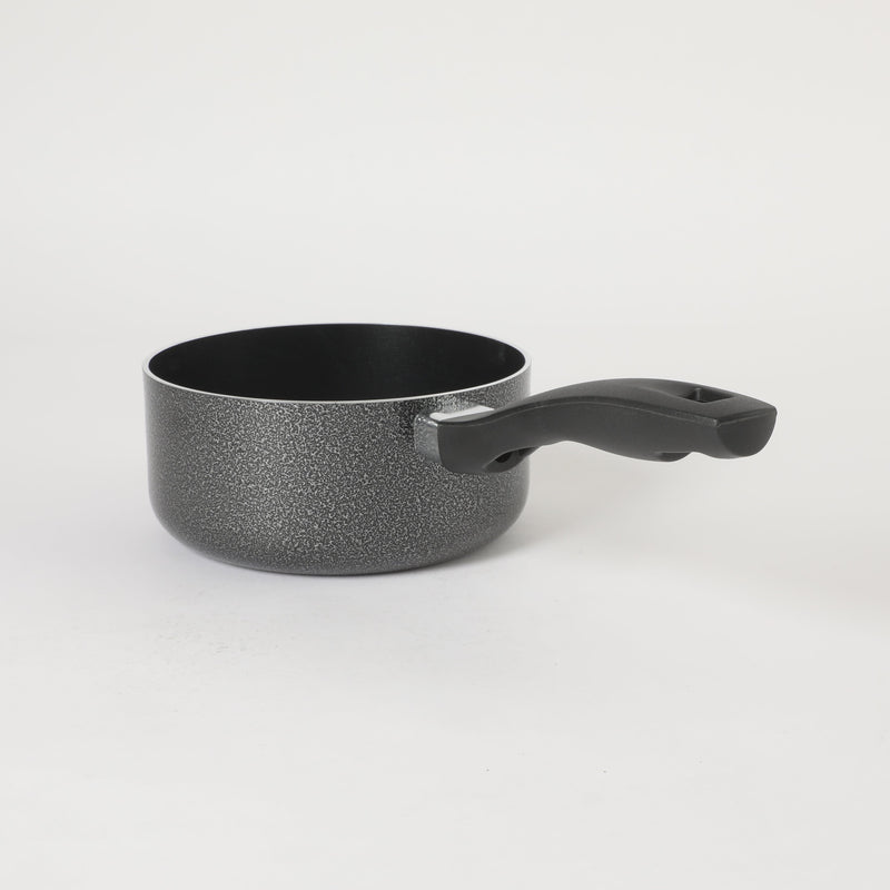 Oster Clairborne 1.5qt Aluminum Sauté Pan w/ Lid - Charcoal Grey - Nonstick - Hammered Exterior - Color Coating - Bakelite Handle & Knob - Shrink Wrap w/ Color Label