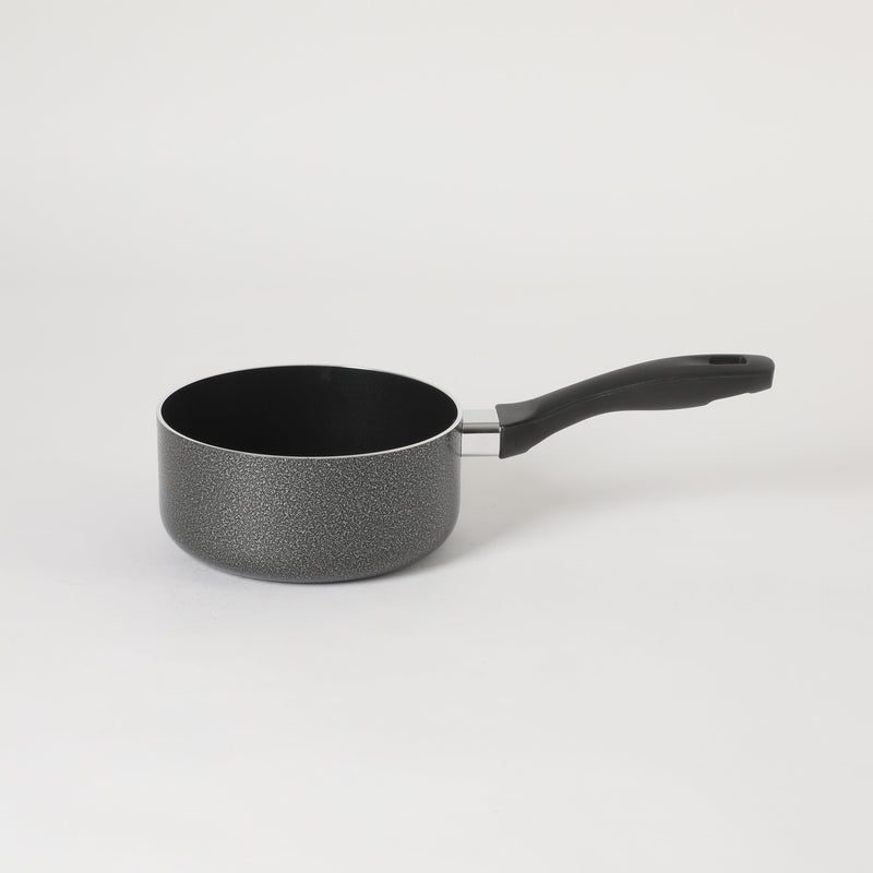 Oster Clairborne 1.5qt Aluminum Sauté Pan w/ Lid - Charcoal Grey - Nonstick - Hammered Exterior - Color Coating - Bakelite Handle & Knob - Shrink Wrap w/ Color Label