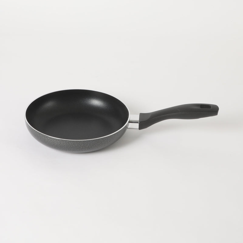 Oster Clairborne 8" Aluminum Frying Pan - Charcoal Grey - Nonstick - Hammered Exterior - Color Coating - Bakelite Handle - Color Sleeve