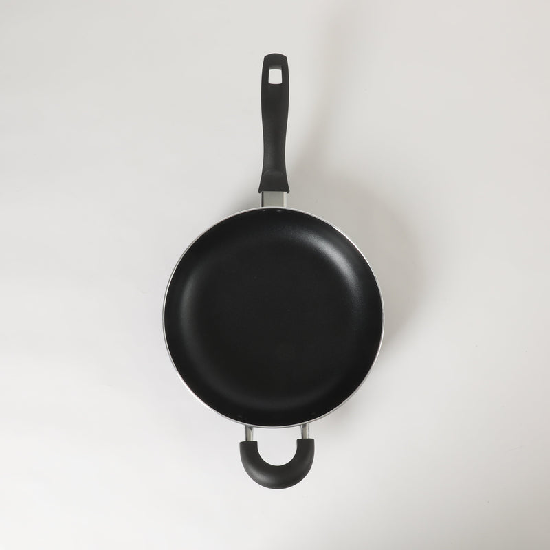 Oster Clairborne 3.5qt Aluminum Sauté Pan w/ Lid - Charcoal Grey - Nonstick Interior & Hammered Exterior - Color Coating - Bakelite Handle & Knob - Shrink Wrap w/ Color Label