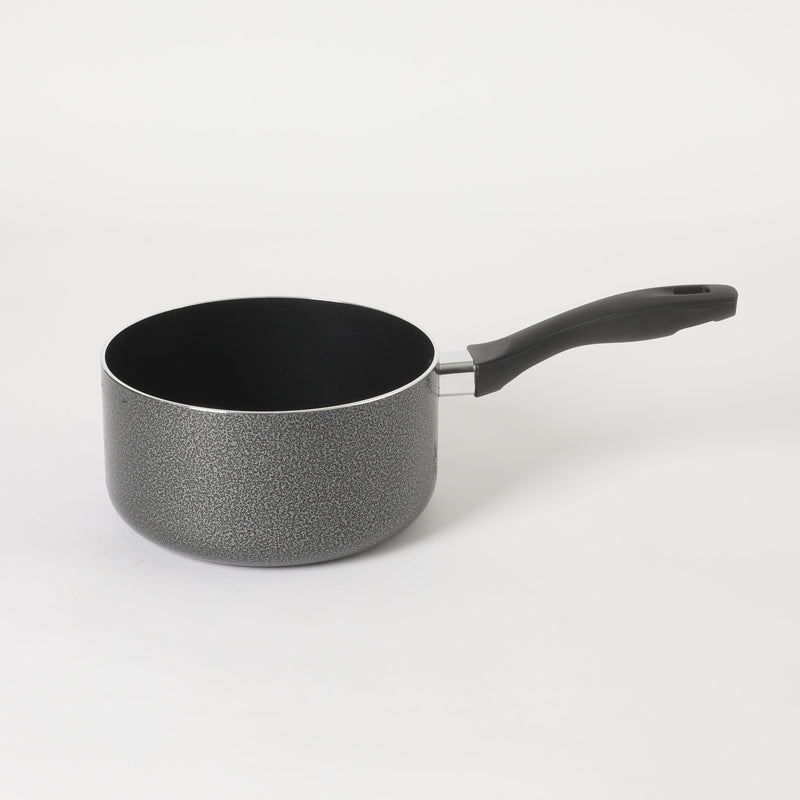 Oster Clairborne 2.5qt Aluminum Sauté Pan w/ Lid - Charcoal Grey - Nonstick - Hammered Exterior - Color Coating - Bakelite Handle & Knob - Shrink Wrap w/ Color Label
