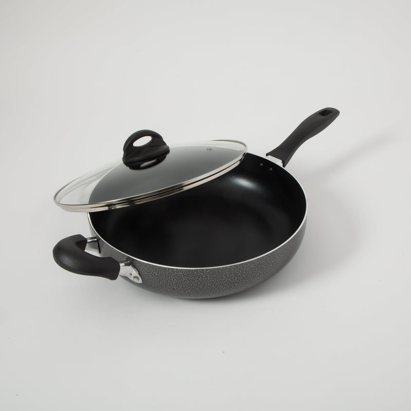 Oster Clairborne 5qt Aluminum Non-Stick Sauté Pan w/ Lid - Shrink Wrap w/ Color Label
