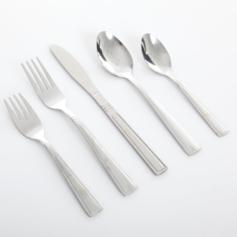 Gibson Everday Creston 20pc Stainless Steel Flatware Set - Gift Box