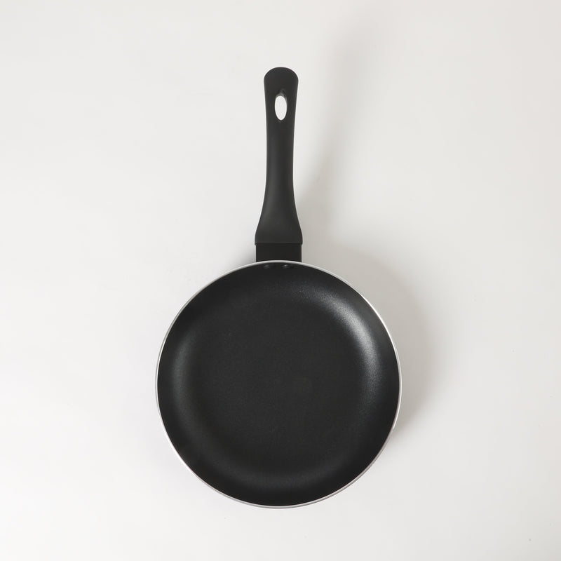 Oster Ashford 9.5" Aluminum Frying Pan - Black - Nonstick - Textured Exterior - Soft Touch Bakelite Handle - Color Label