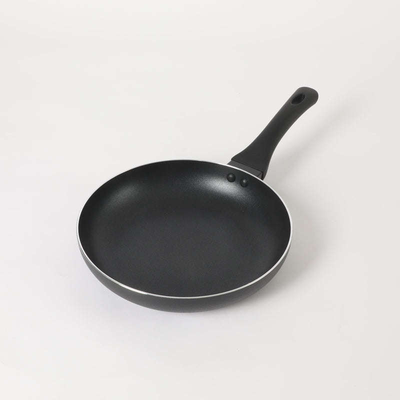 Oster Ashford 9.5" Aluminum Frying Pan - Black - Nonstick - Textured Exterior - Soft Touch Bakelite Handle - Color Label