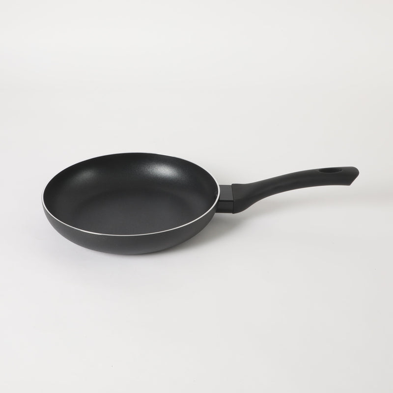Oster Ashford 9.5" Aluminum Frying Pan - Black - Nonstick - Textured Exterior - Soft Touch Bakelite Handle - Color Label