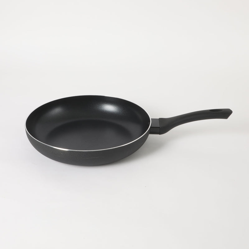 Oster Ashford 12" Aluminum Frying Pan - Black - Nonstick - Textured Exterior - Soft Touch Bakelite Handle - Color Label