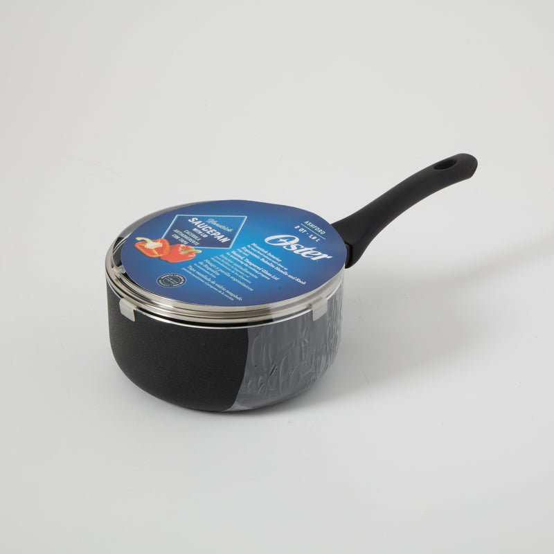 Oster Ashford 2qt Aluminum Saucepan w/Lid - Color Label