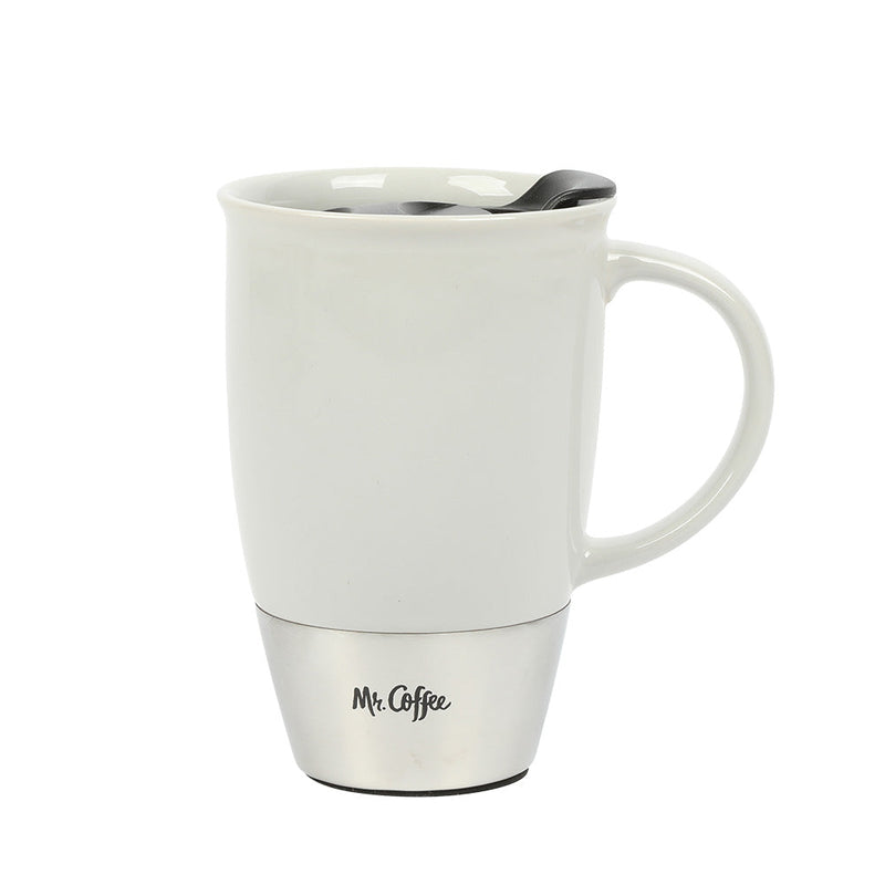 Mr. Coffee Coupleton 15oz Travel Cup w/ Lid - 3 Assorted Colors - Stainless Steel & Stoneware - PDQ