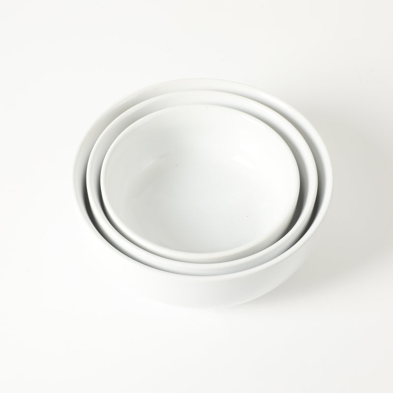 Gibson Elite Gracious Dining 3-Tier Bowl Set w/ Metal Rack - White - Round - Stoneware - Gift Box