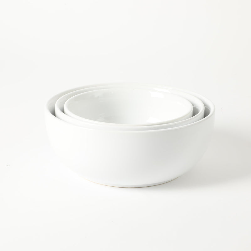 Gibson Elite Gracious Dining 3-Tier Bowl Set w/ Metal Rack - White - Round - Stoneware - Gift Box