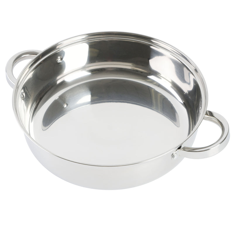 Oster Sangerfield 11" Stainless Steel Everyday Pan w/ Steamer & Lid - Encapsulated Base - Gift Box
