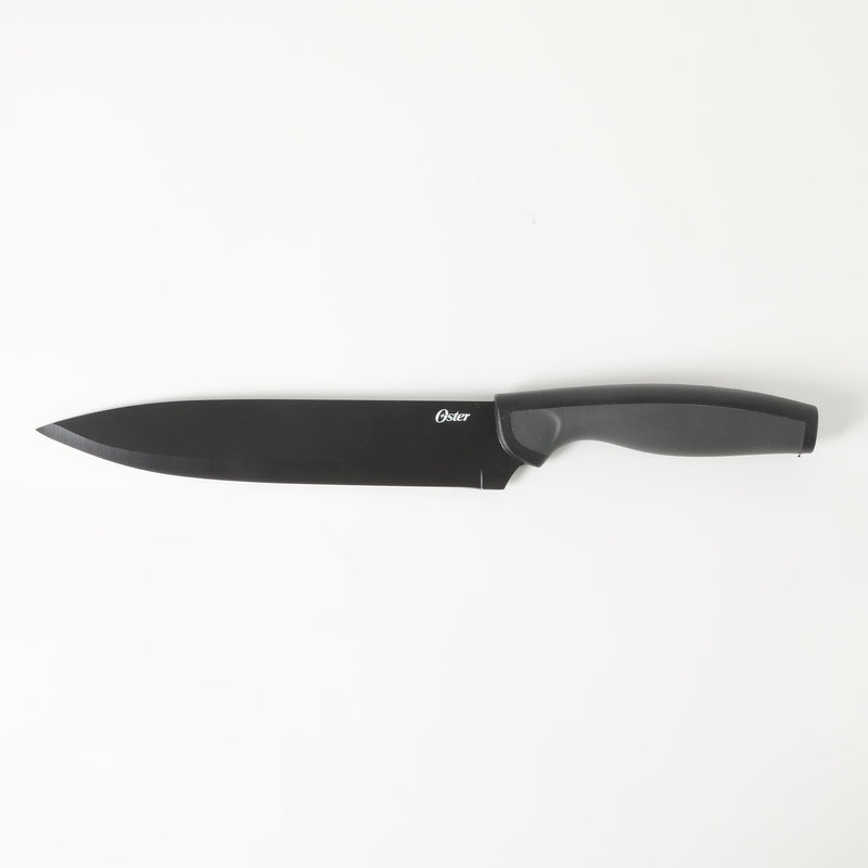 Slice Craft 3pc Stainless Steel Cutlery Set - Black - TPR Handle - Clam Pack