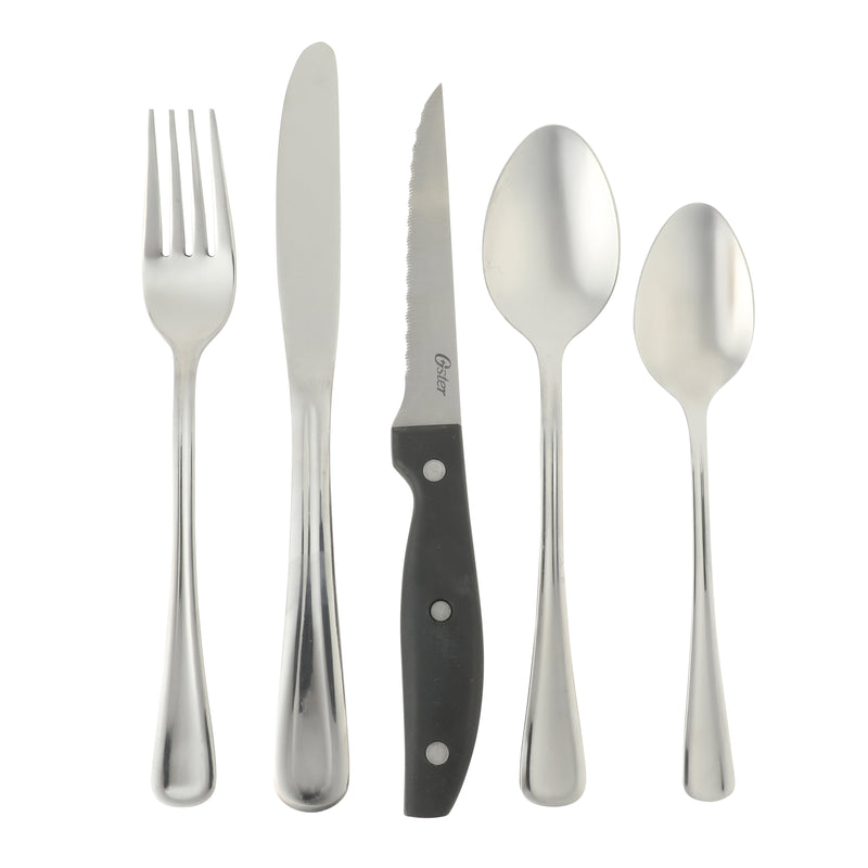 Oster Stonington 20pc Flatware Set w/ Steak Knives - SS - Open Window GBX
