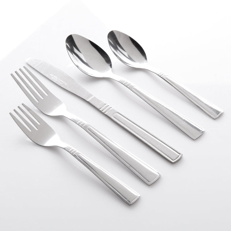 Gibson Everyday Sefton 24pc Stainless Steel Flatware Set - Gift Box
