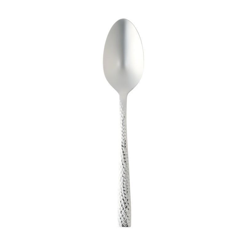 Gibson Home Royal Brighton 20pc Flatware Set - Hammered - Mirror Polished - Stainless Steel - Gift Box