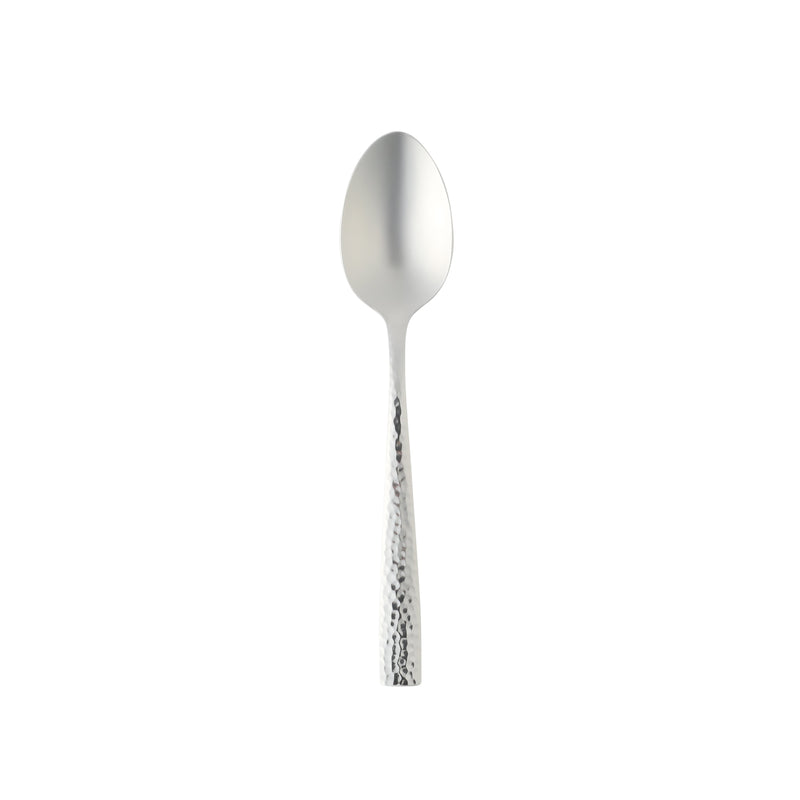 Gibson Home Royal Brighton 20pc Flatware Set - Hammered - Mirror Polished - Stainless Steel - Gift Box
